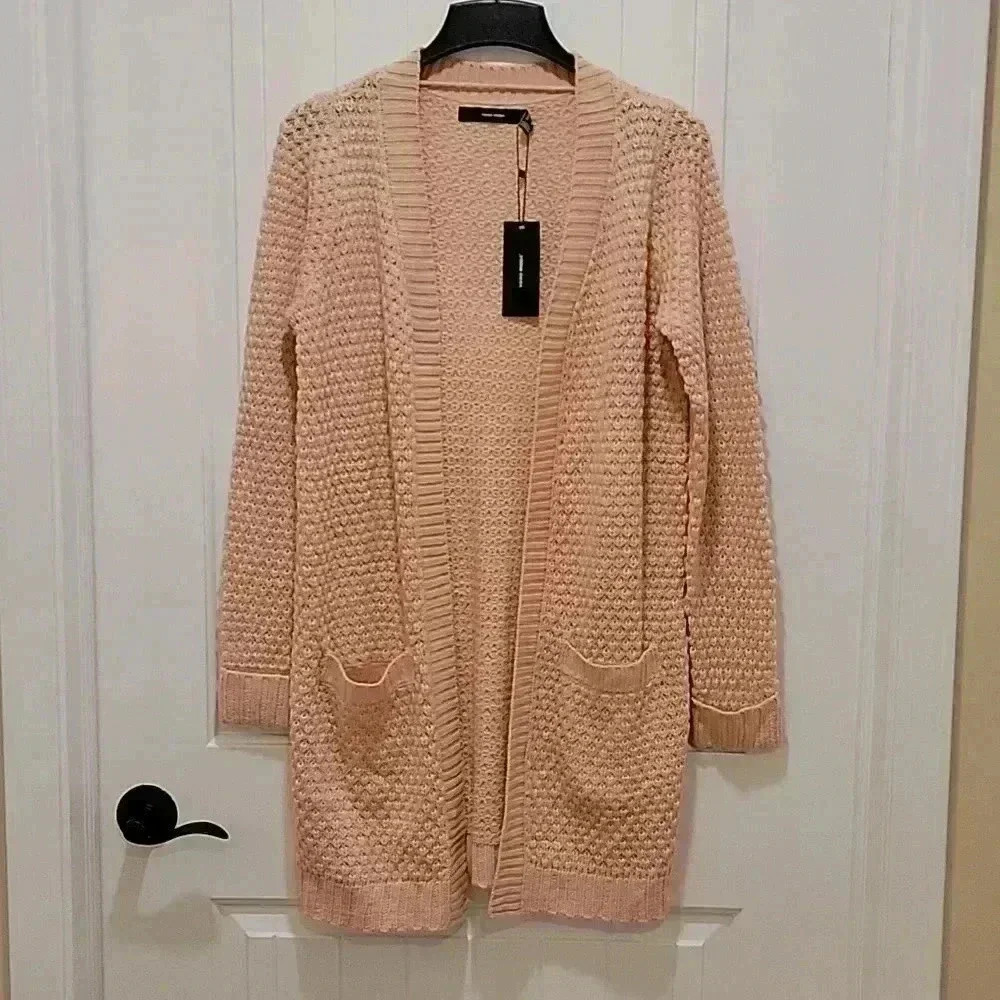 Vera Moda Textured Open Cardigan Sweater Size Medium - Picture 1 of 7